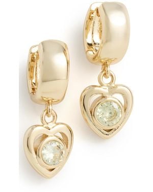 Luv Aj The Charlotte Heart Hoops - Natural
