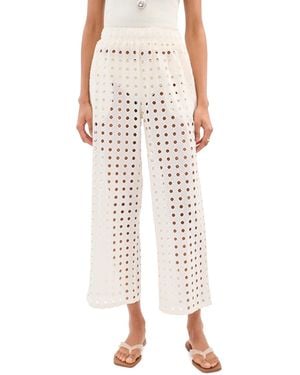 Le Bos Riviera Crop Pants - White