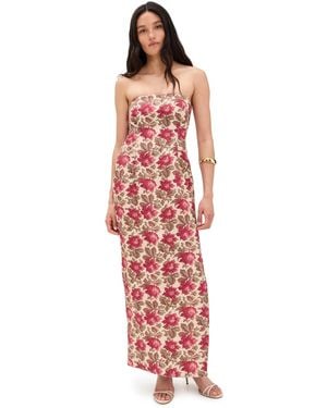 Posse Rosalie Strapless Dress - Red