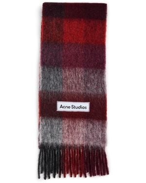 Acne Studios Vally Solid Scarf - Red