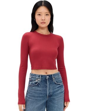 Cotton Citizen Verona Crop Shirt - Red