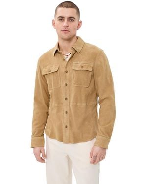Polo Ralph Lauren Original Label Lightweight Goat Suede Jacket - Natural