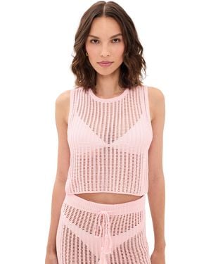LSPACE Sander Coverup Top - Pink