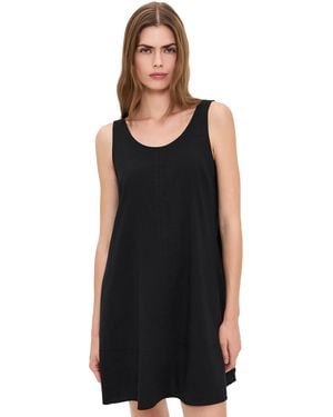 Theory Tank Flare Mini Dress - Black