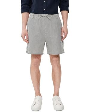 Bather Pinstripe Leisure Shorts 5 - Black