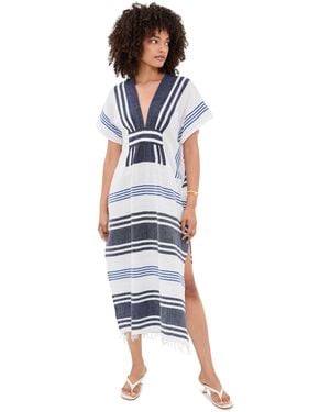 lemlem Gasira V Neck Coverup Caftan - Multicolor