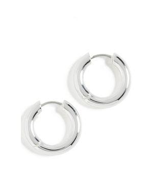 Gorjana Lou Hoops - White