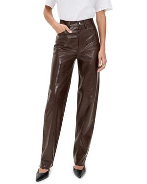 Pistola Cassie Faux Leather Pants - Black