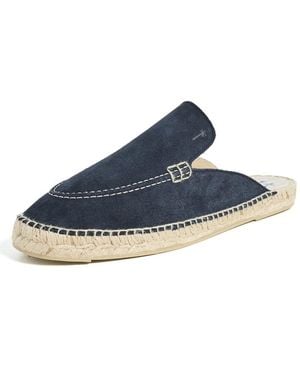 Manebí Suede Traveller Mule Espadrilles - Blue