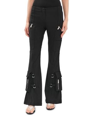Off-White c/o Virgil Abloh Wool Flare Pants - Black
