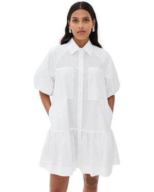 Jonathan Simkhai Crissy Cotton Poplin Dress - White