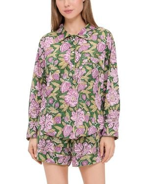 FOLKLOORE Shorts Pajama Set - Black