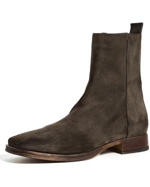 Acne Studios Bebe Suede Boots - White