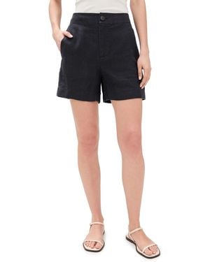 Vince Mid Rise Hemp Shorts - Black
