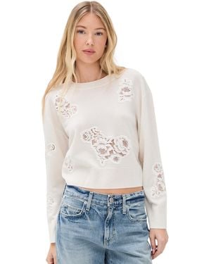 LoveShackFancy Lazuli Sweater - White