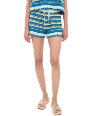 LSPACE Seas The Day Coverup Shorts - Blue