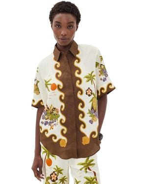 ALÉMAIS Island Cove Linen Shirt - Natural