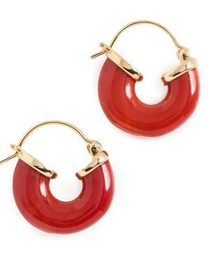 Anni Lu Petit Swell Hoops - Red