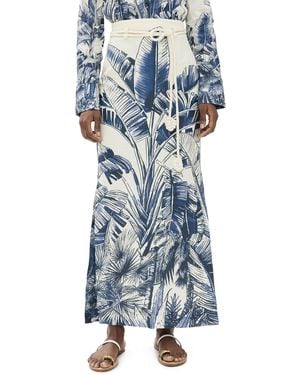 ANDRES OTALORA Soñando Mucho Skirt - Blue