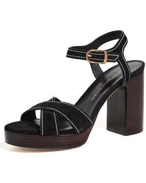 Stuart Weitzman Park Platform Heels 85Mm - Black