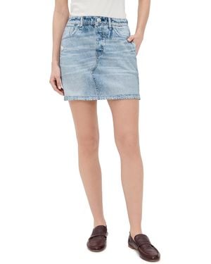 Rag & Bone Miramar Terry Mini Skirt - Blue