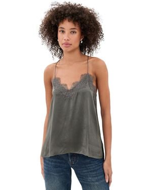 Cami NYC Racer Silk Camisole - Black