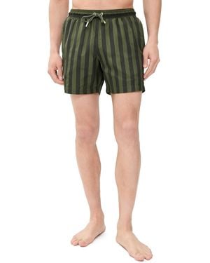 Orlebar Brown Boxer Iii Bold Stripe Swim Trunks 5.5 - Green