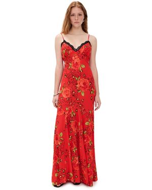 Never Fully Dressed Rosie Slip Dress - Red