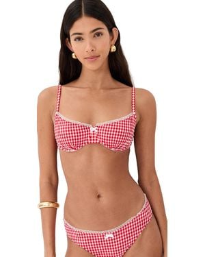 Solid & Striped X Summer I Turned Pretty The Daphne Bikini Top - Red