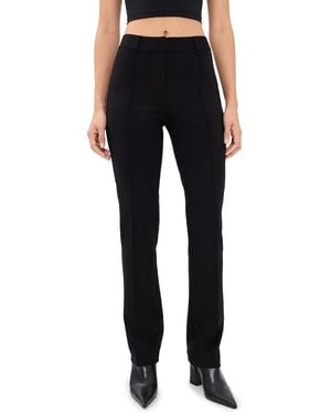 Rag & Bone Sutton Ponte Mid Rise Cigarette Pants - Black
