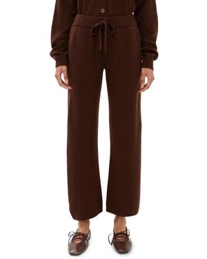 The Elder Statesman Med Lounge Cashmere Pants - Brown