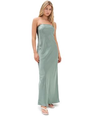 Vince Strapless Maxi Dress - Green