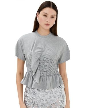 Cecilie Bahnsen Ace Top Jersey - Grey