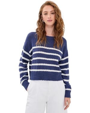 Marine Layer Seabreeze Crew Neck Sweater - Blue