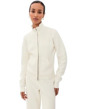 Skims Sherpa Zip Up - White