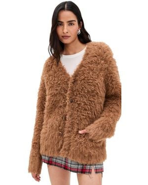 R13 Boyfriend Cardigan - Brown