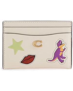 COACH Refined Calf Leather Essential Card Case - Multicolor
