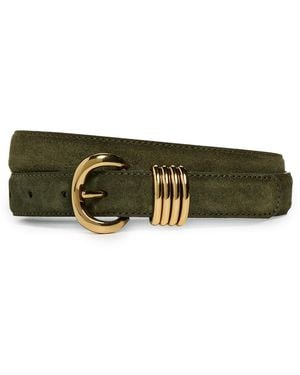 Madewell Suede Inez Belt - Green