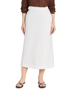 Alex Mill Aex Mi Button Front Skirt In Twi - White