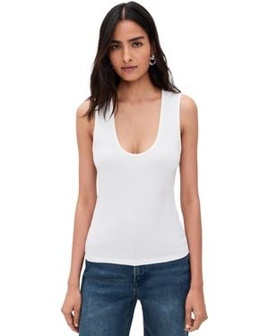 Apiece Apart Uri Low-Cut Tank - White