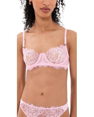 Skarlett Blue Entice Balconette Lace Bra - Pink