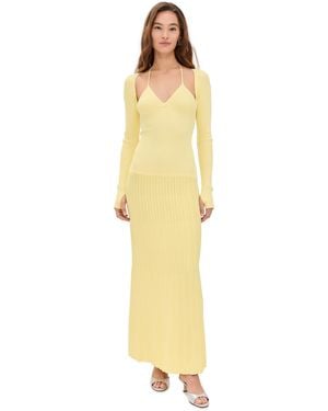 SIR. Juniper Contoured Dress - Yellow