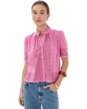 Alix Of Bohemia Winn Tile Shirt - Pink