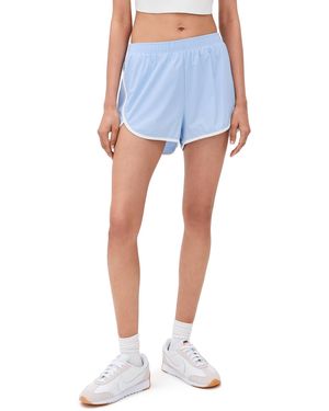 Splits59 Megan Woven Nylon Run Shorts - Blue