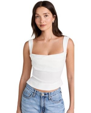 Miaou Imogene Corset Blouse - White