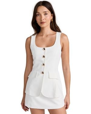 Amanda Uprichard Kya Romper - White