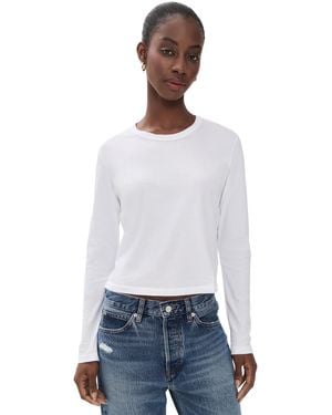 James Perse Shrunken Crew Neck Tee - White