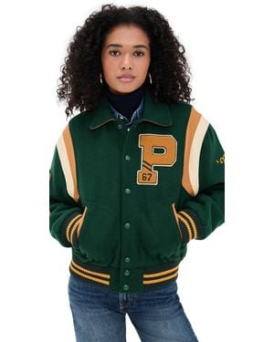 Polo Ralph Lauren Wool Varsity Jacket - Green