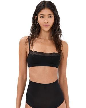 Stripe & Stare The Lace Square Bralette - Black