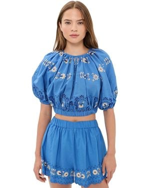 Sea Catharina Bubble Top - Blue